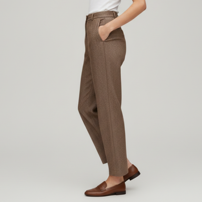 Pantalones Vestir Mujer Corte Recto Clásico