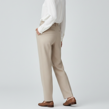 Pantalones Vestir Mujer Corte Recto Clásico