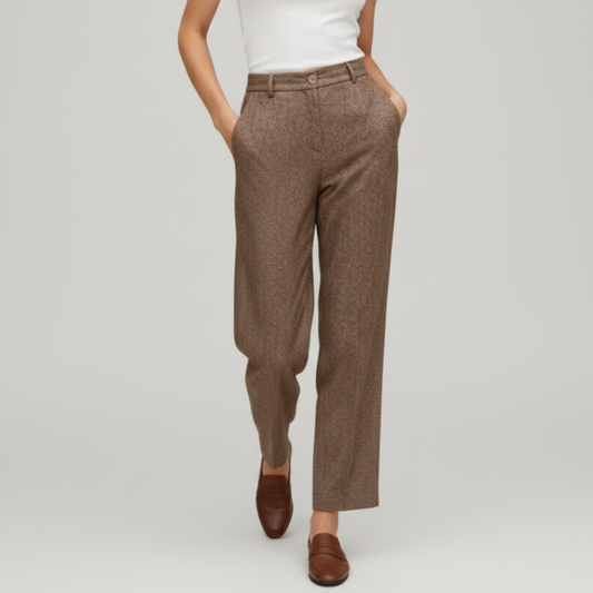 Pantalones Vestir Mujer Corte Recto Clásico - Mavetta
