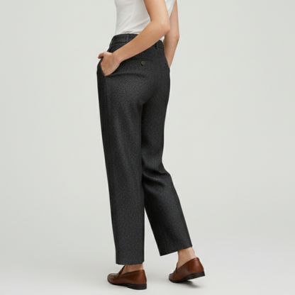Pantalones Vestir Mujer Corte Recto Clásico