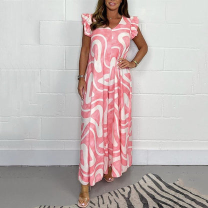 Vestido largo mujer de verano estilo lucía