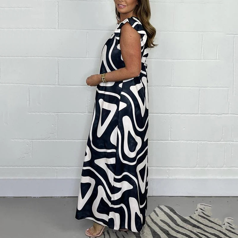 Vestido largo mujer de verano estilo lucía