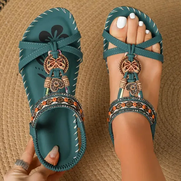 Sandalias Mujer Empeine Elástico Elegantes