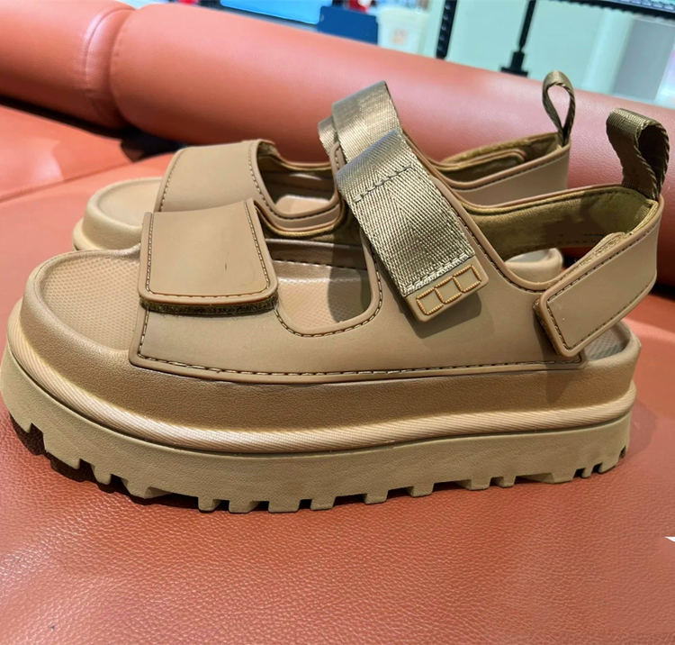 Sandalias Mujer con Tira Ancha y Cierre de Velcro - Mavetta