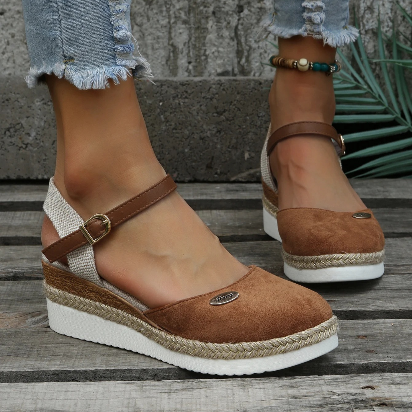 Sandalias Mujer con Plantilla Ortopédica Comoda Primavera Verano
