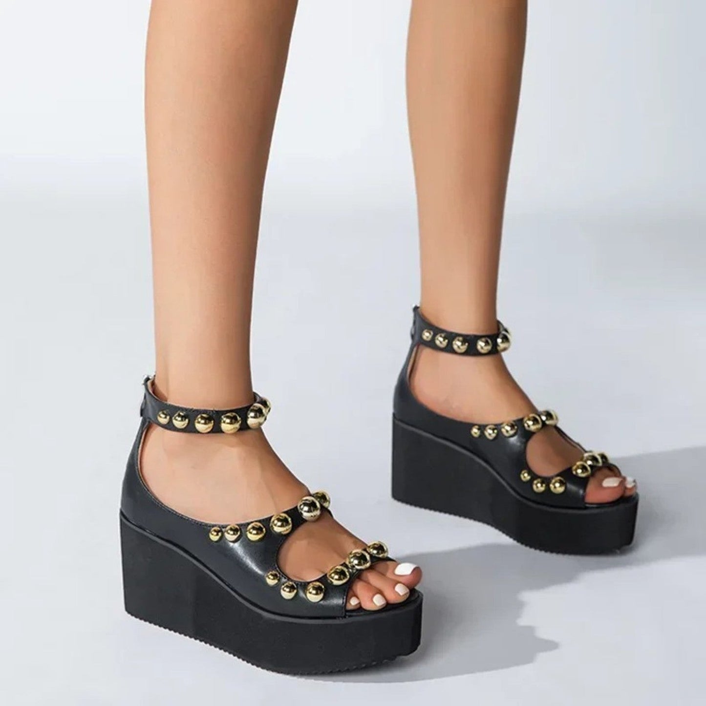 Sandalias Mujer Suela Gruesa Diseño Moderno
