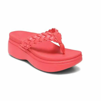 Sandalias Mujer Plataforma Suela Diseño Trenzado Verano