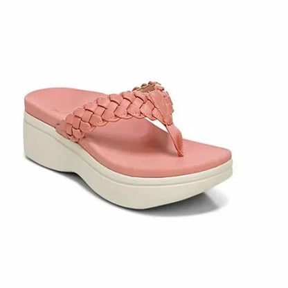 Sandalias Mujer Plataforma Suela Diseño Trenzado Verano