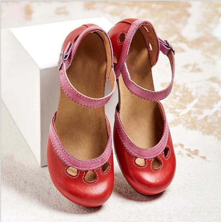 Sandalias Tacón Bloque Mujer Comodas Elegantes