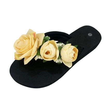 Sandalias Mujer Diseño Floral Verano Ajuste Cómodo