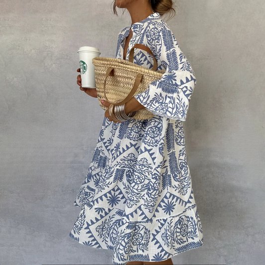 Vestido Bohemio Mujer de Manga Larga Veraniego - Mavetta