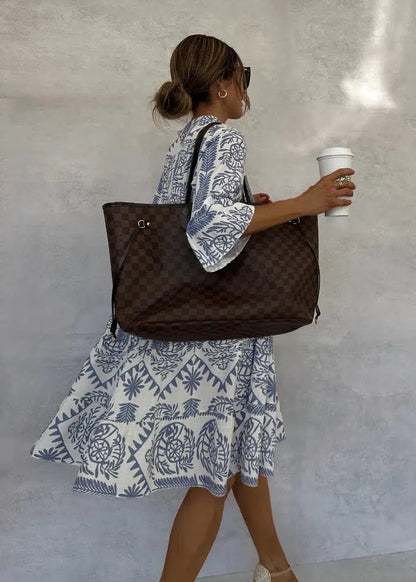 Vestido Bohemio Mujer de Manga Larga Veraniego
