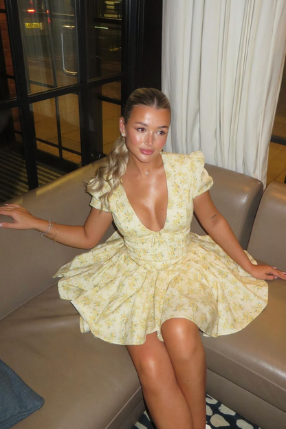 Lucía | Vestido de Mujer Floral con Mangas Abullonadas para Verano 8