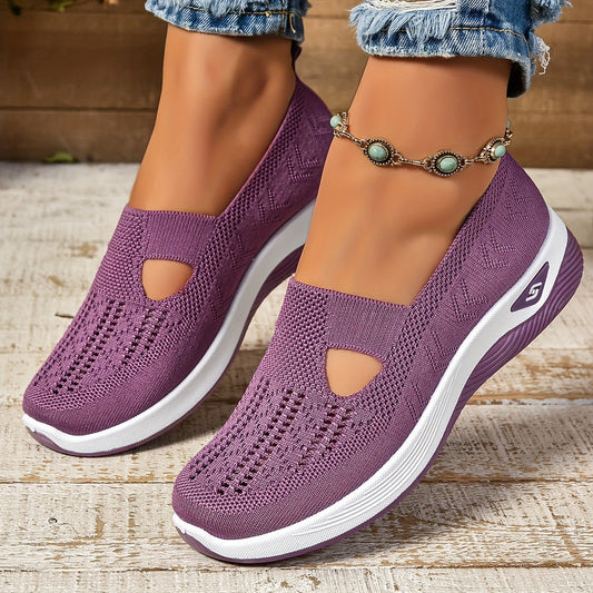 Zapatillas Slip-On Mujer con Tacón Cuña Comodas - Mavetta