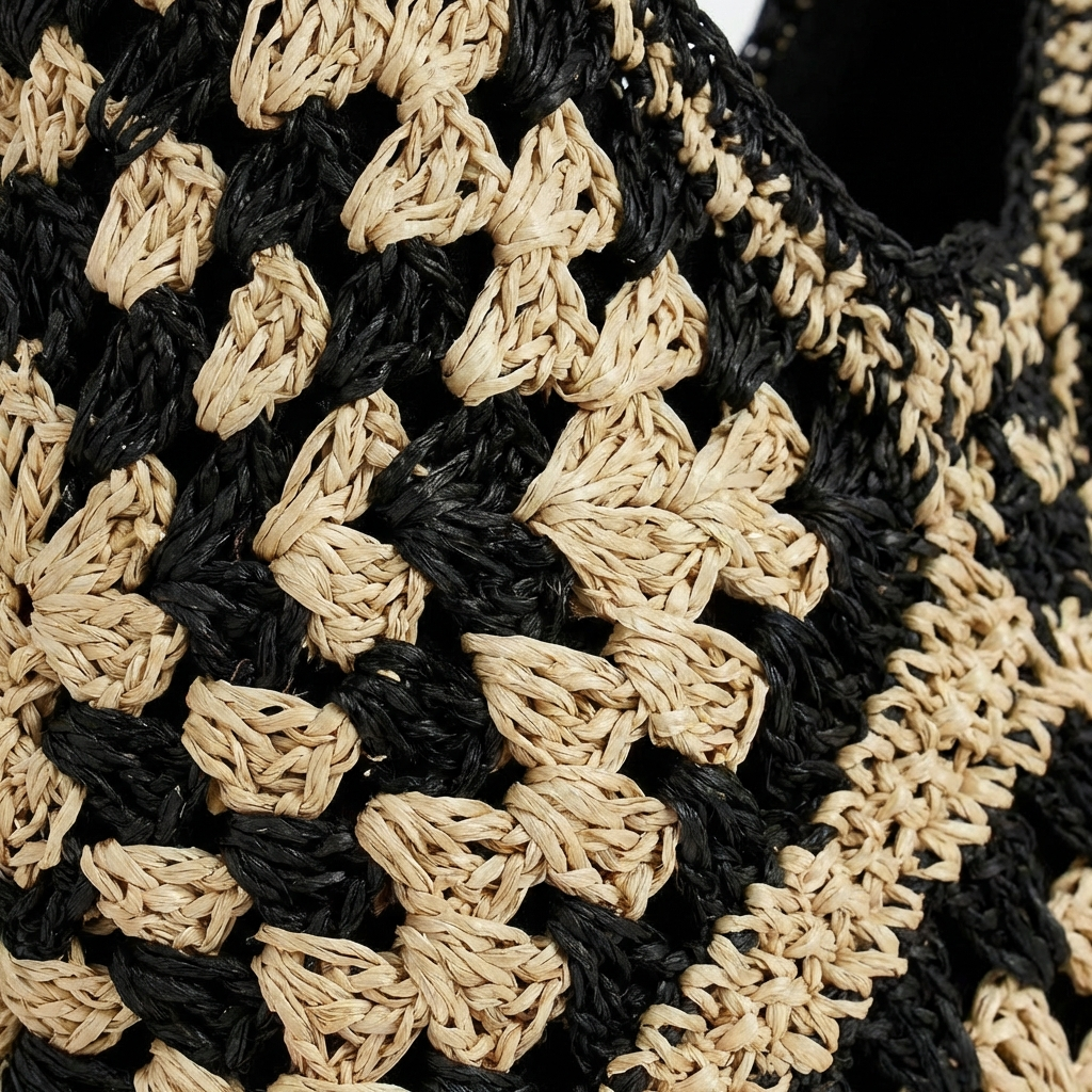 Bolso Tote Mujer de Crochet Artesanal Estilo Boho Chic