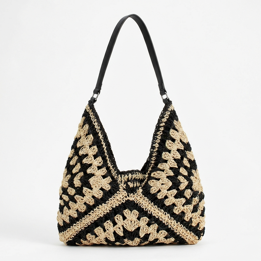Bolso Tote Mujer de Crochet Artesanal Estilo Boho Chic - Mavetta