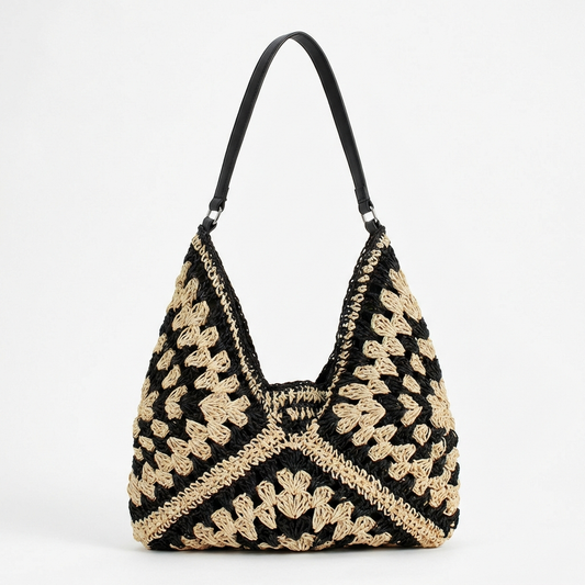 Bolso Tote Mujer de Crochet Artesanal Estilo Boho Chic - Mavetta