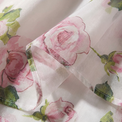 Vestido Midi Mujer Estampado Floral Tirantes Finos Romántico