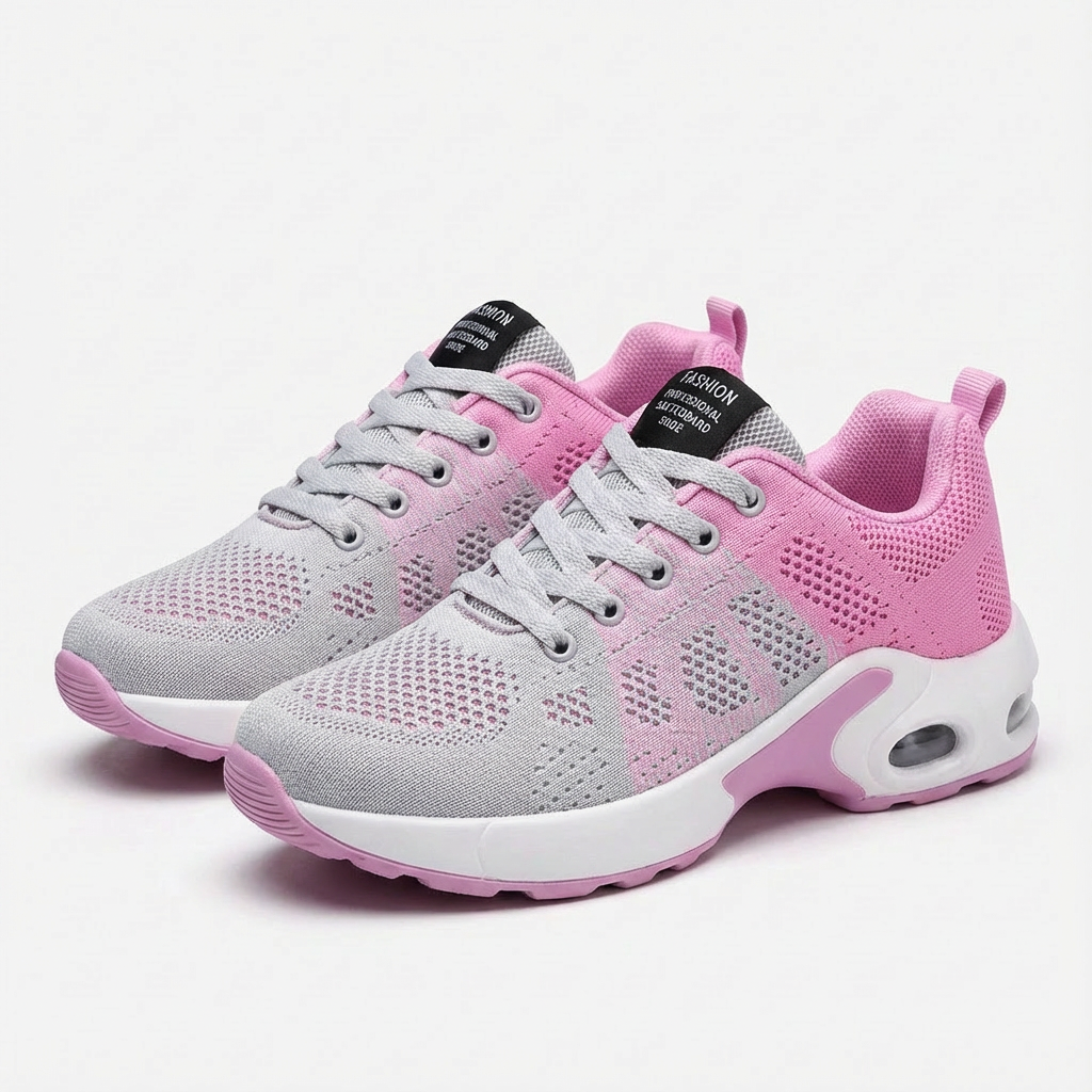 Zapatillas Running Mujer con Cámara de Aire y Cordones Deportivo