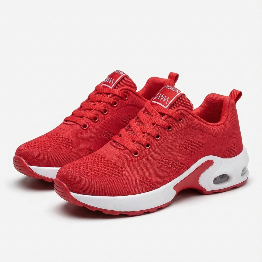 Zapatillas Running Mujer con Cámara de Aire y Cordones Deportivo
