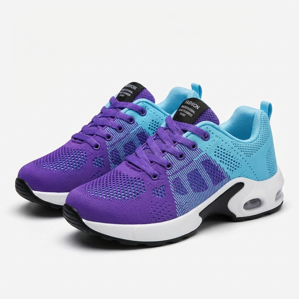 Zapatillas Running Mujer con Cámara de Aire y Cordones Deportivo