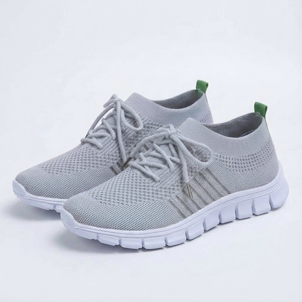 Zapatillas Running Mujer Tejido Transpirable Cordones Deportivo