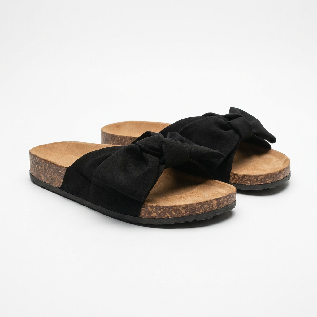 Sandalias Mujer con Lazo Decorativo Suela Plana Veraniegas - Mavetta