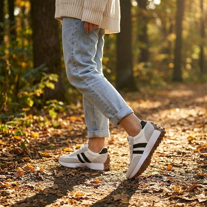 Zapatillas Mujer Deportivas Franjas Laterales Suela Plataforma