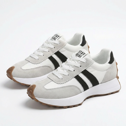 Zapatillas Mujer Deportivas Franjas Laterales Suela Plataforma - Mavetta