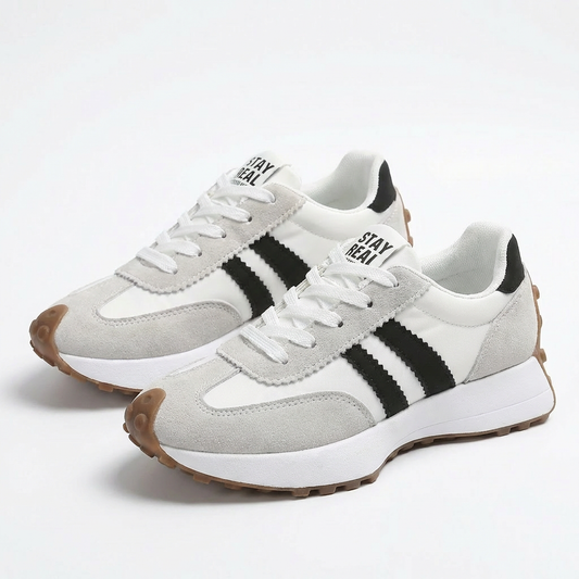Zapatillas Mujer Deportivas Franjas Laterales Suela Plataforma - Mavetta