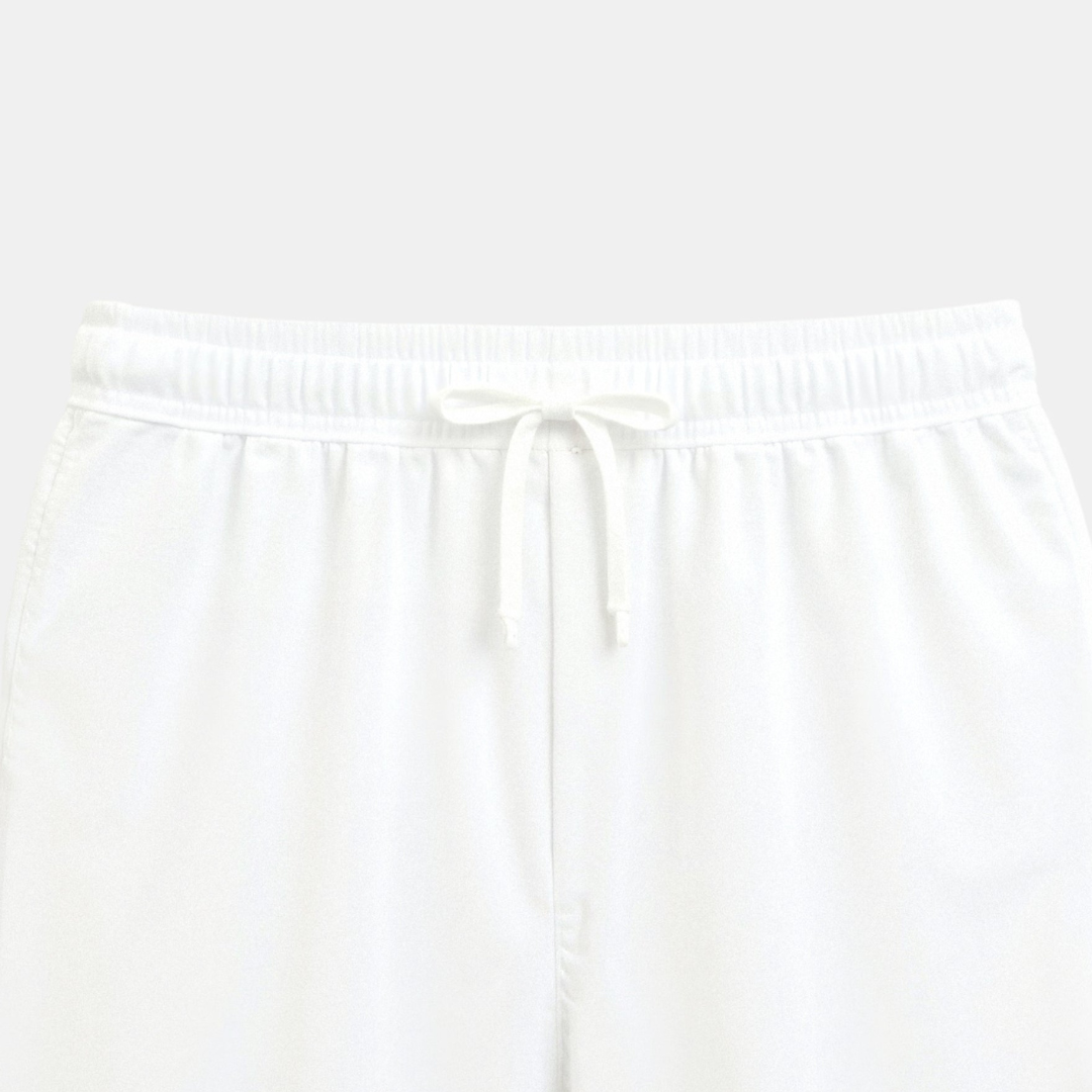 Pantalones Mujer Fluidos Algodón Cintura Elástica Ajuste Recto