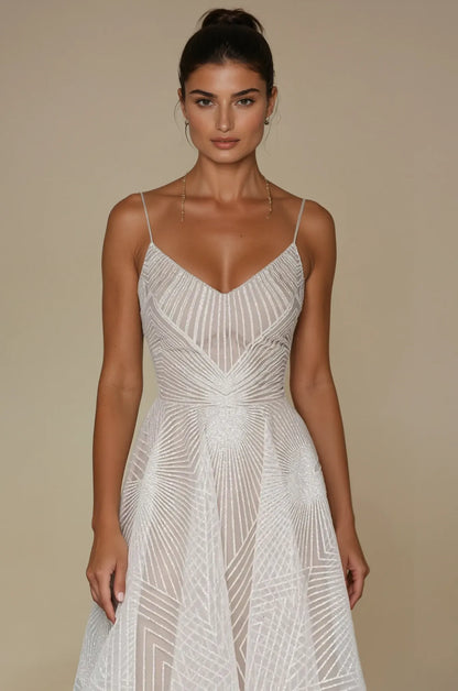 Vestido Mujer Poliéster Lentejuelas Tirantes Espagueti