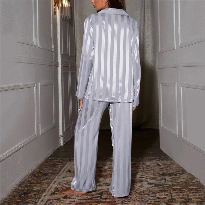 Pijama mujer de algodón estilo a rayas cómodo