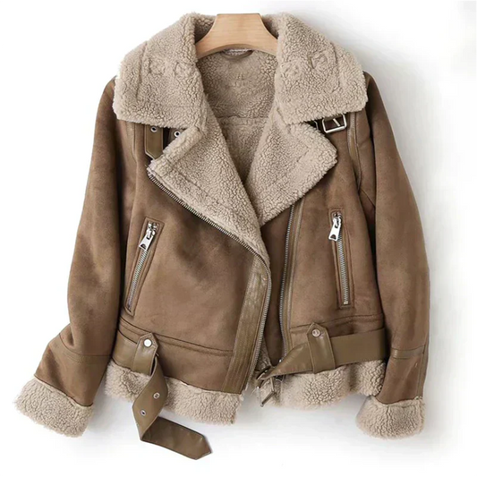 Chaqueta mujer con cinturón ajustable estilo casual - Mavetta