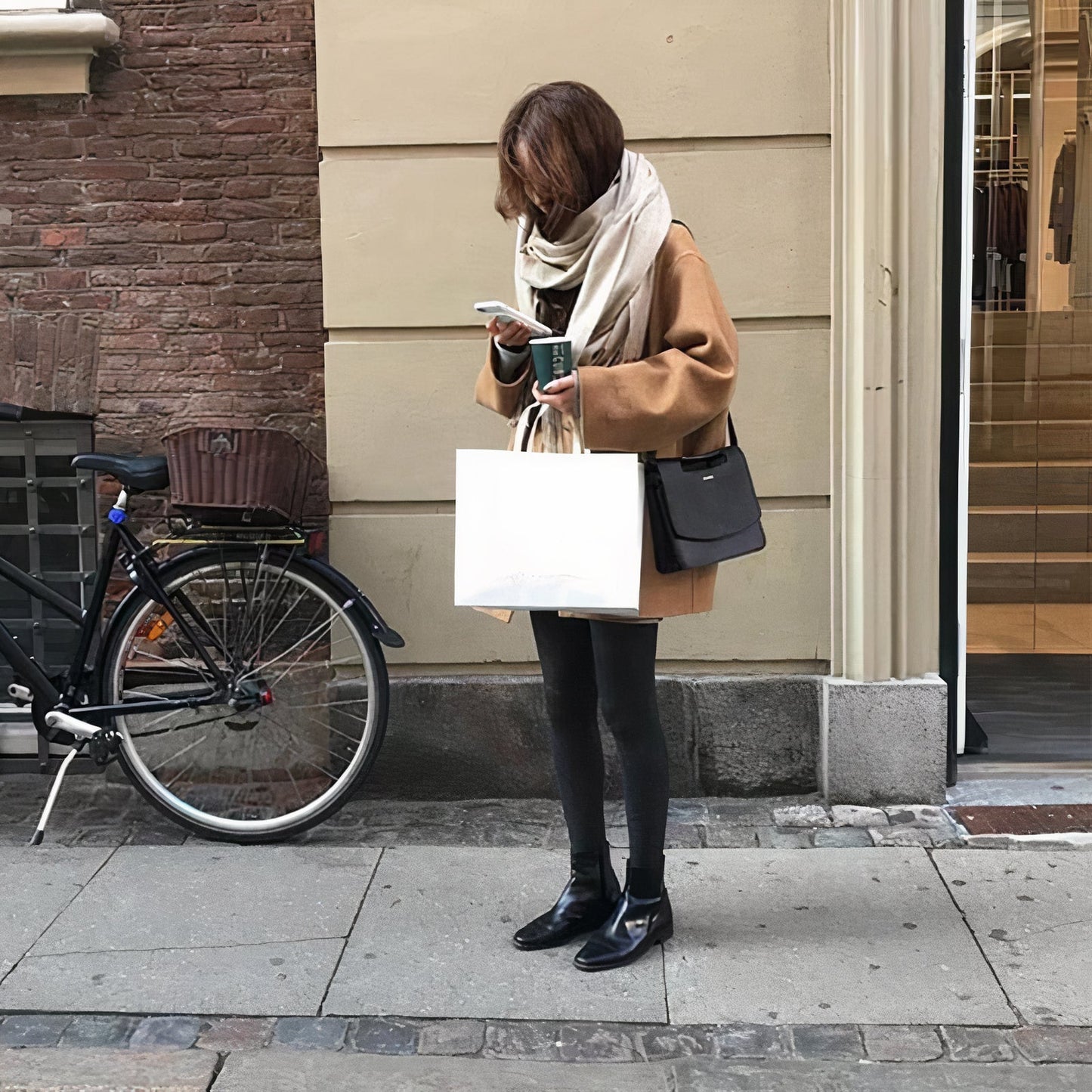 Abrigo Mujer de Lana Invierno Ajuste Clasico