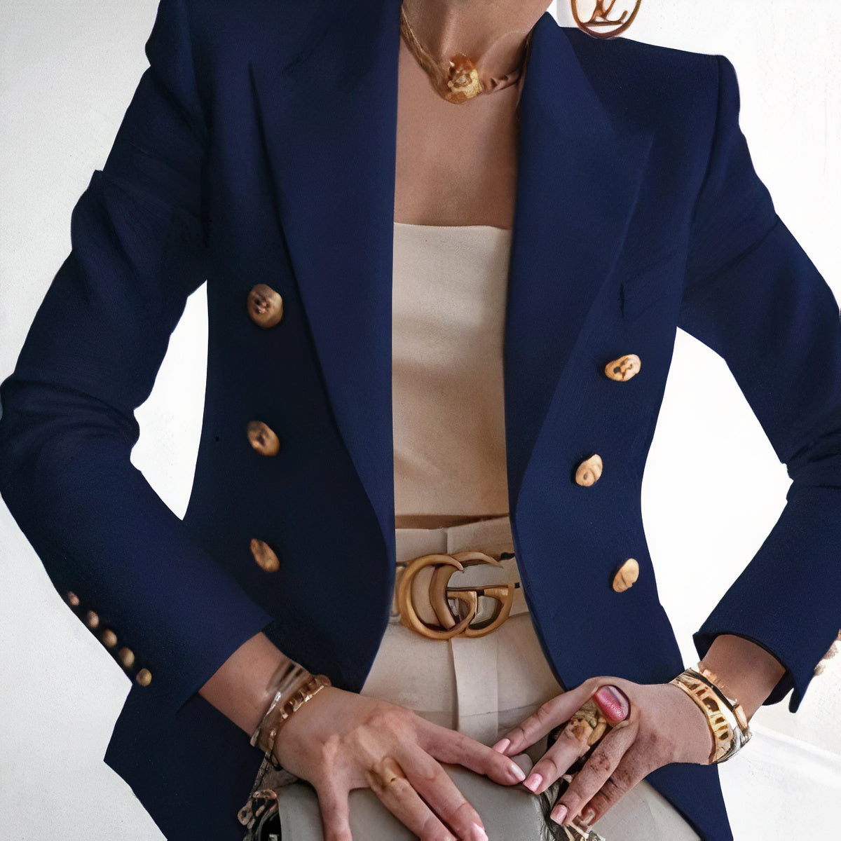 Chaqueta Mujer de Traje Moderna Ajuste Slim