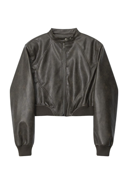 Chaqueta Mujer de Cuero Ajuste Clásico