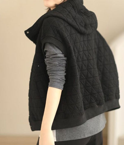Chaleco Mujer Acolchado con Capucha Ajuste Regular
