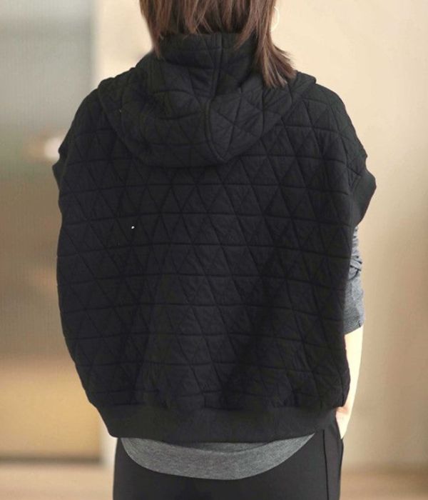 Chaleco Mujer Acolchado con Capucha Ajuste Regular