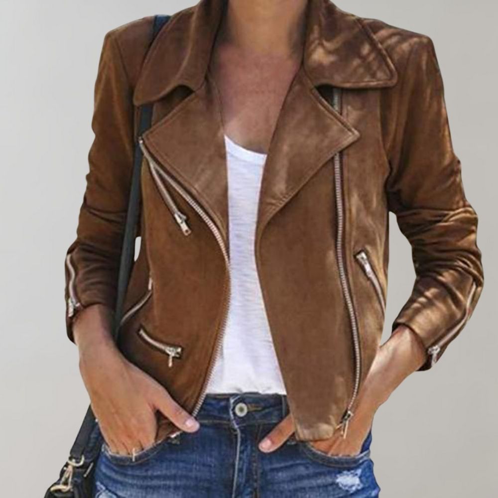 Chaqueta Mujer Asimétrica Moderna Ajuste Slim - Mavetta