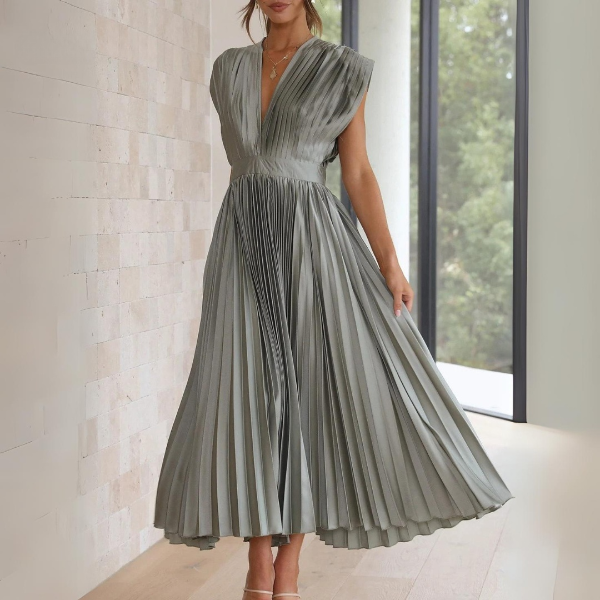 Vestido mujer elegante versátil corte ajustado