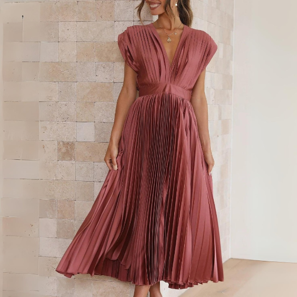 Vestido mujer elegante versátil corte ajustado