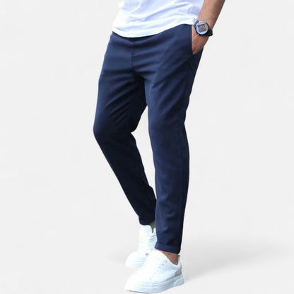 Pantalones Hombre Elastico Confort Ajuste Moderno