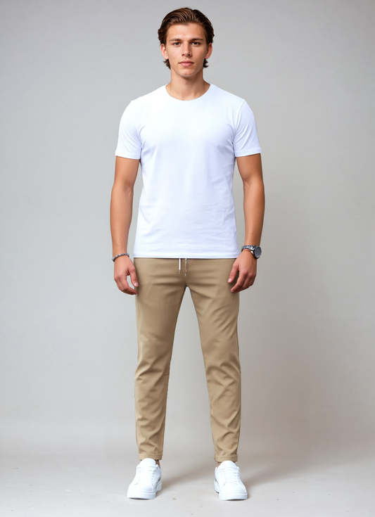 Pantalón chino hombre algodón slim fit estilo elegante - Mavetta
