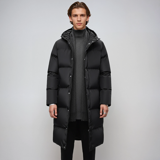 Chaqueta Hombre Acolchada Invierno con Capucha Ajuste Regular - Mavetta