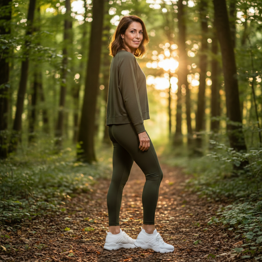 Zapatillas Running Mujer Knit Cordones Suela Gruesa Cuello Calcetín