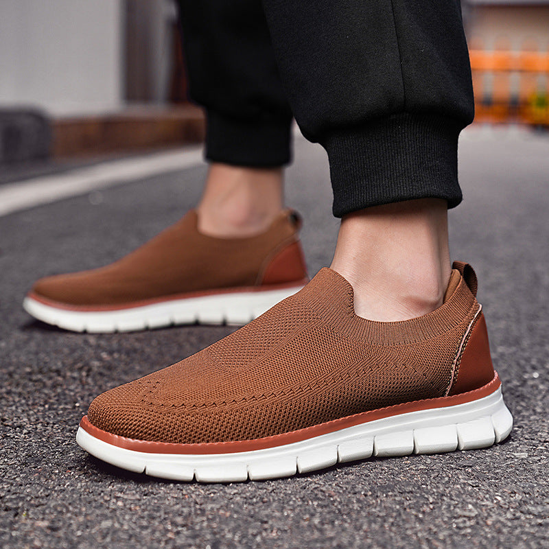 Zapatillas Hombre Casual Malla Fly Knit Slip-On Suela EVA