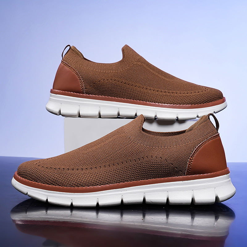 Zapatillas Hombre Casual Malla Fly Knit Slip-On Suela EVA