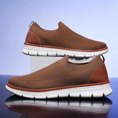 Zapatillas Hombre Casual Malla Fly Knit Slip-On Suela EVA
