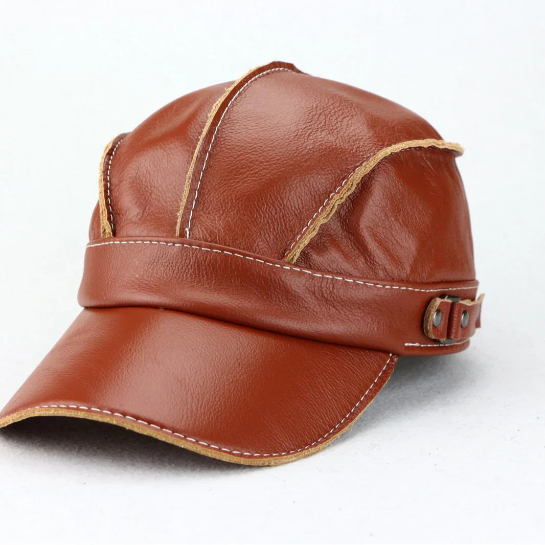 Gorra Hombre de Cuero Ajuste Clasico